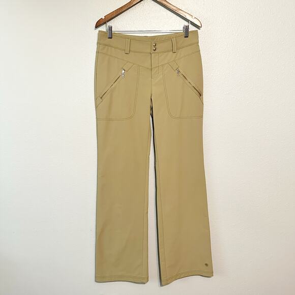Athleta Brushed Fleece Lining Soft Shell Hiking Pants Women's Size 10 Tall - Picture 1 of 15
